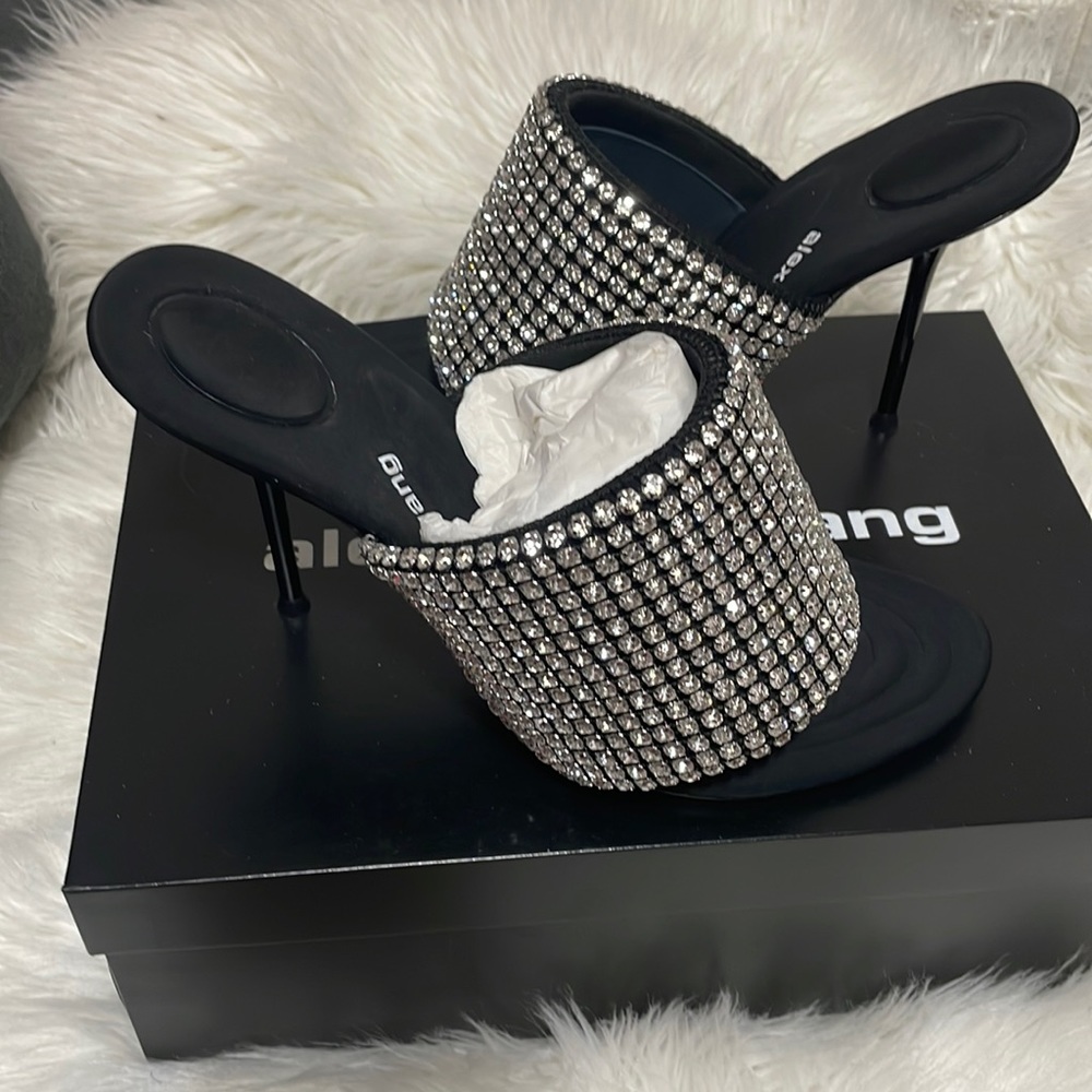 Alexander Wang Sienna Crystal Slide Sandal